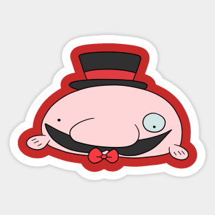 Dapper Blobfish Sticker